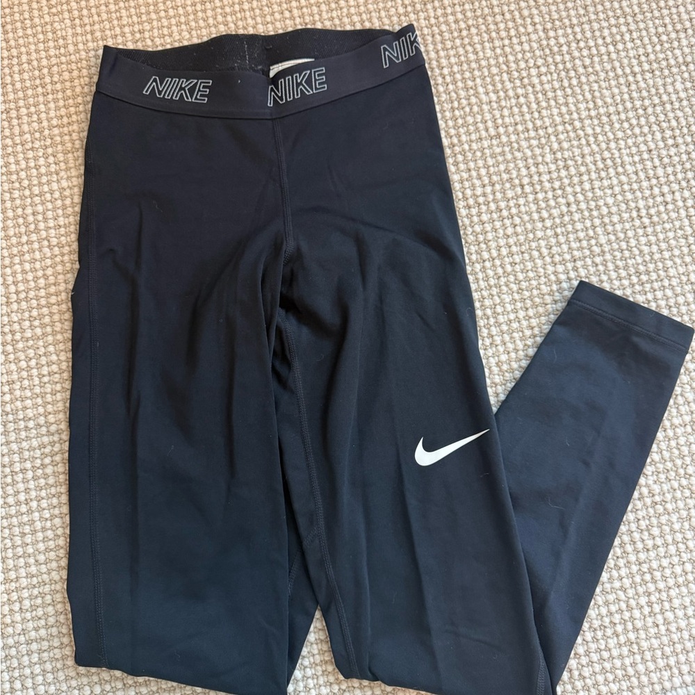 Nike Fleece Lined Black Leggings